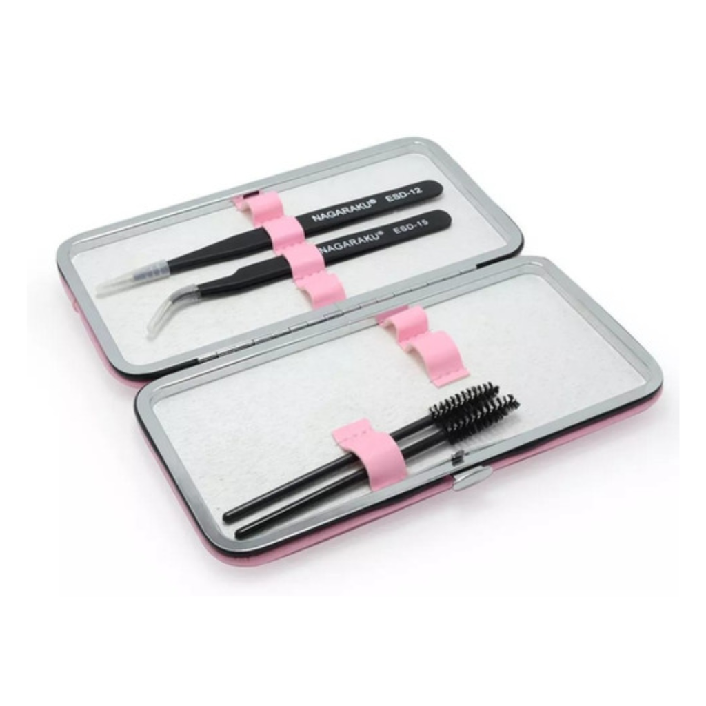 Estuche Rosa Nagaraku SIN pinzas