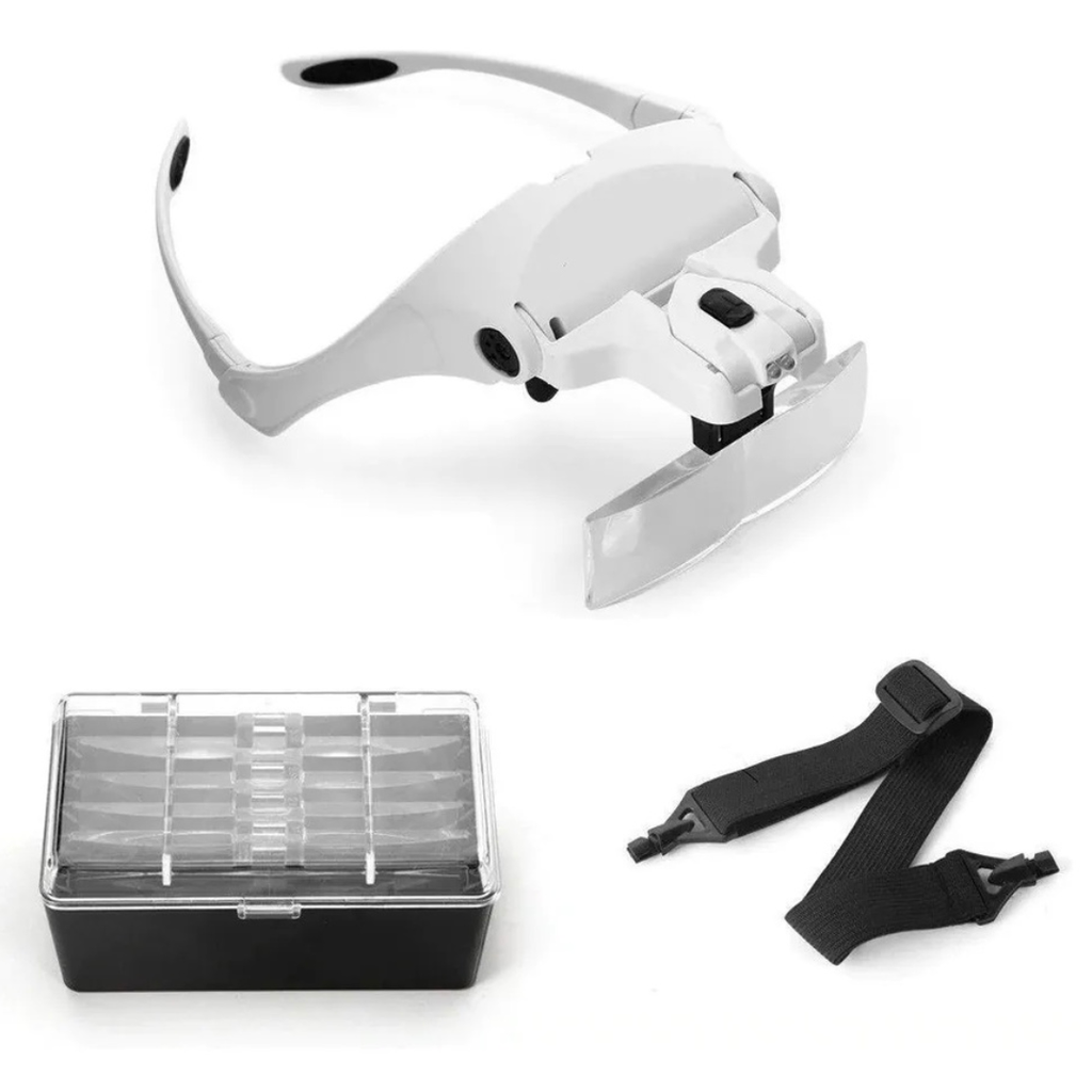 Visor con 5 Lupas de Aumento y Luz LED