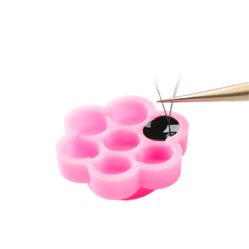 Paq. Paleta para adhesivo en forma de flor 20 PZS